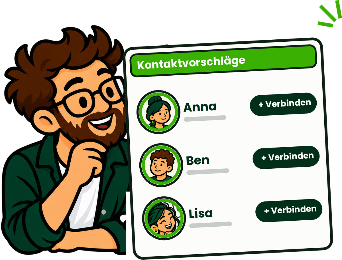Kontaktvorschläge mit Verbinden-Buttons